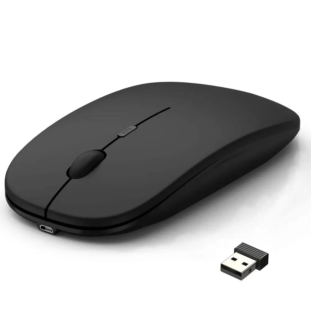 Optical rechargeable Wireless Mouse 2.4G Receiver Super Slim Mouse Cordless 1600 dpi mouse gamer for computer pc laptop