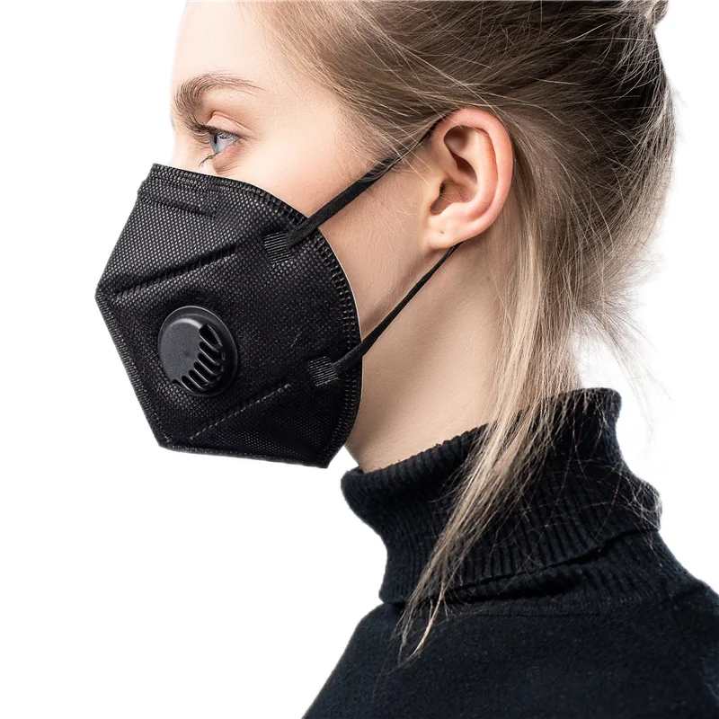 Складные маски-карандаши Negra 6 цветные маски FFP2 Black KN95 черная маска для