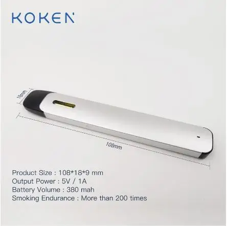  Shen Zhen Factory горячая Распродажа электронная сигарета Vape pen 300 затяжек Одна капсула индивидуальный вейп стартовый комплект 380