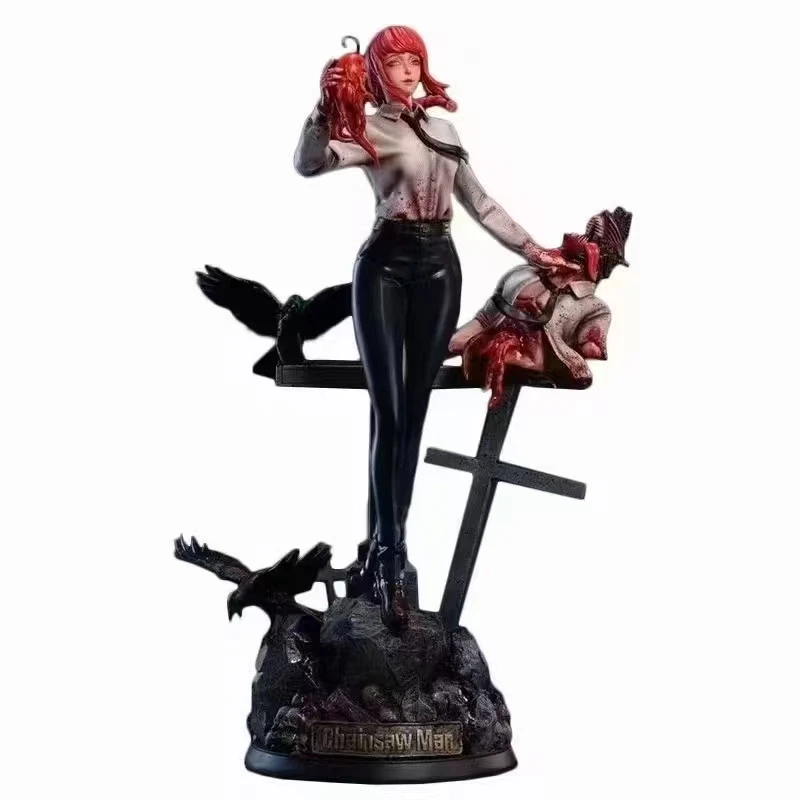 Factory Wholesale 30cm Height Chainsaw Man Makima Gk Pvc Statue Model Toy Action Figure
