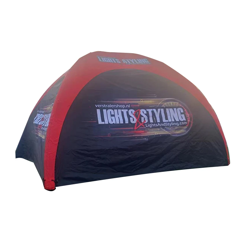 Black 4 Legs Tent Inflat X-tent PVC Tarpaulin Inflatable Spider Tent For Sale