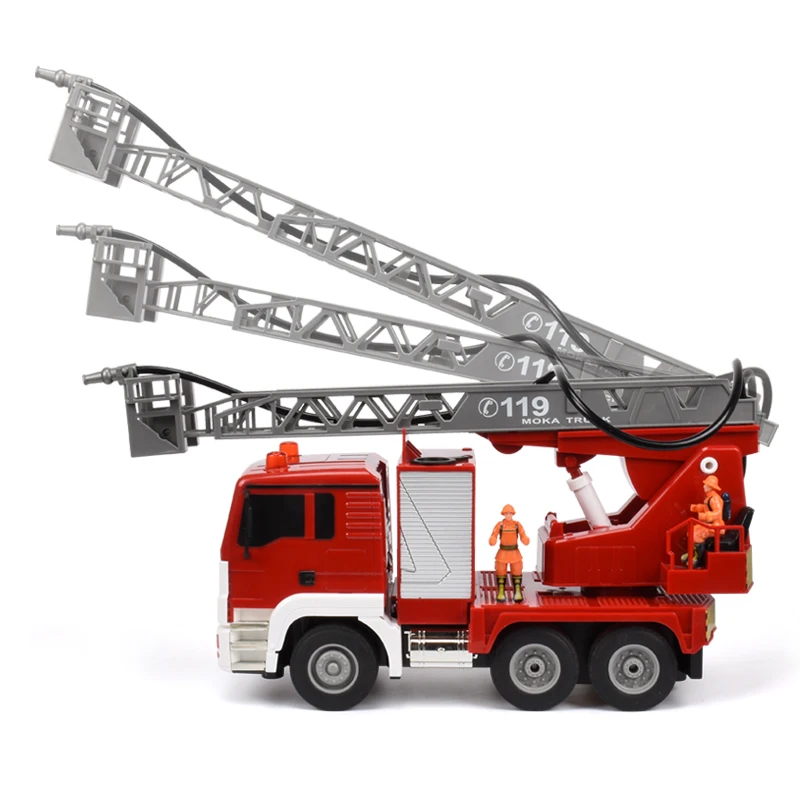 13ch Radio control r/c rescue truck fire engine toy 5 channel rc water spray fire engine car  fire truck car