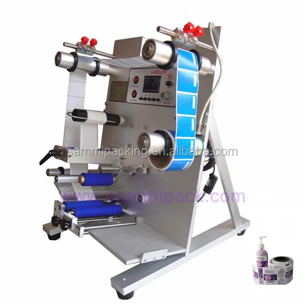 Electric Semi-Automatic Small round Bottle Ampoule Vial Labeling Machine for Food Packaging in Wood Cartons New Condition