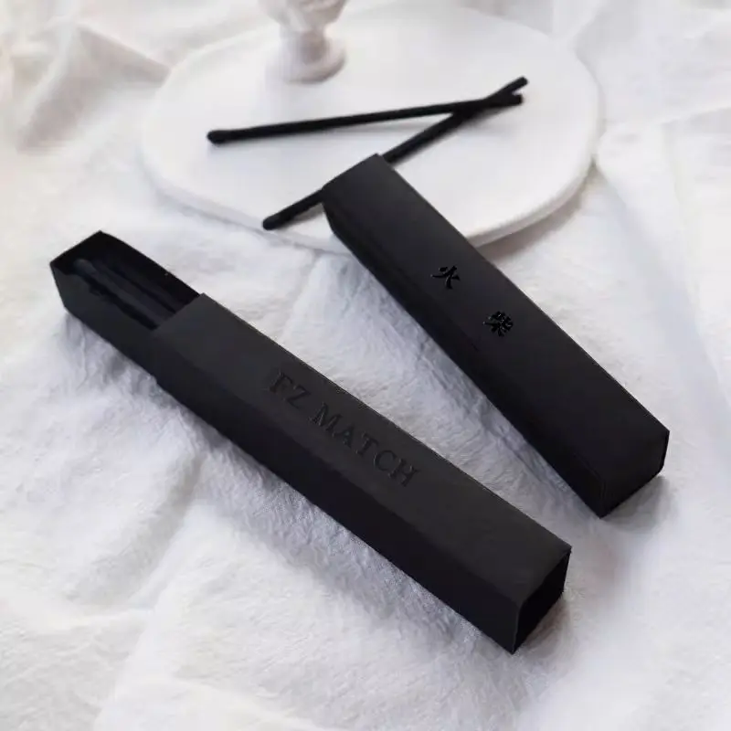 safety match boxes and match colors can be customized,  Stereo house  box match Premium sense matchbox black