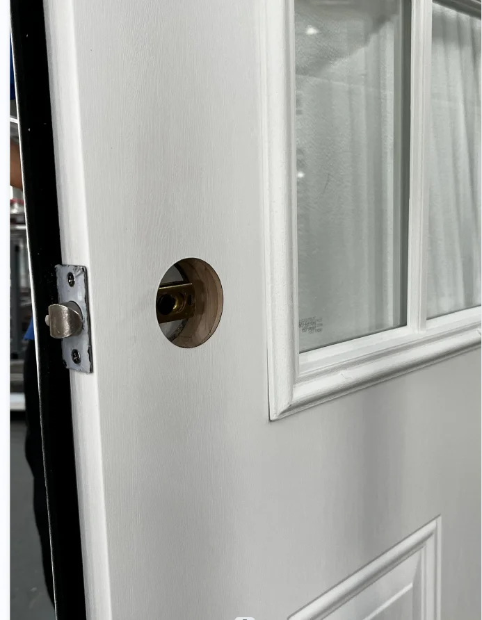 36 in. x 80 in. Premium 9-Lite Right-Hand Inswing Primed Steel Prehung Front Exterior Door