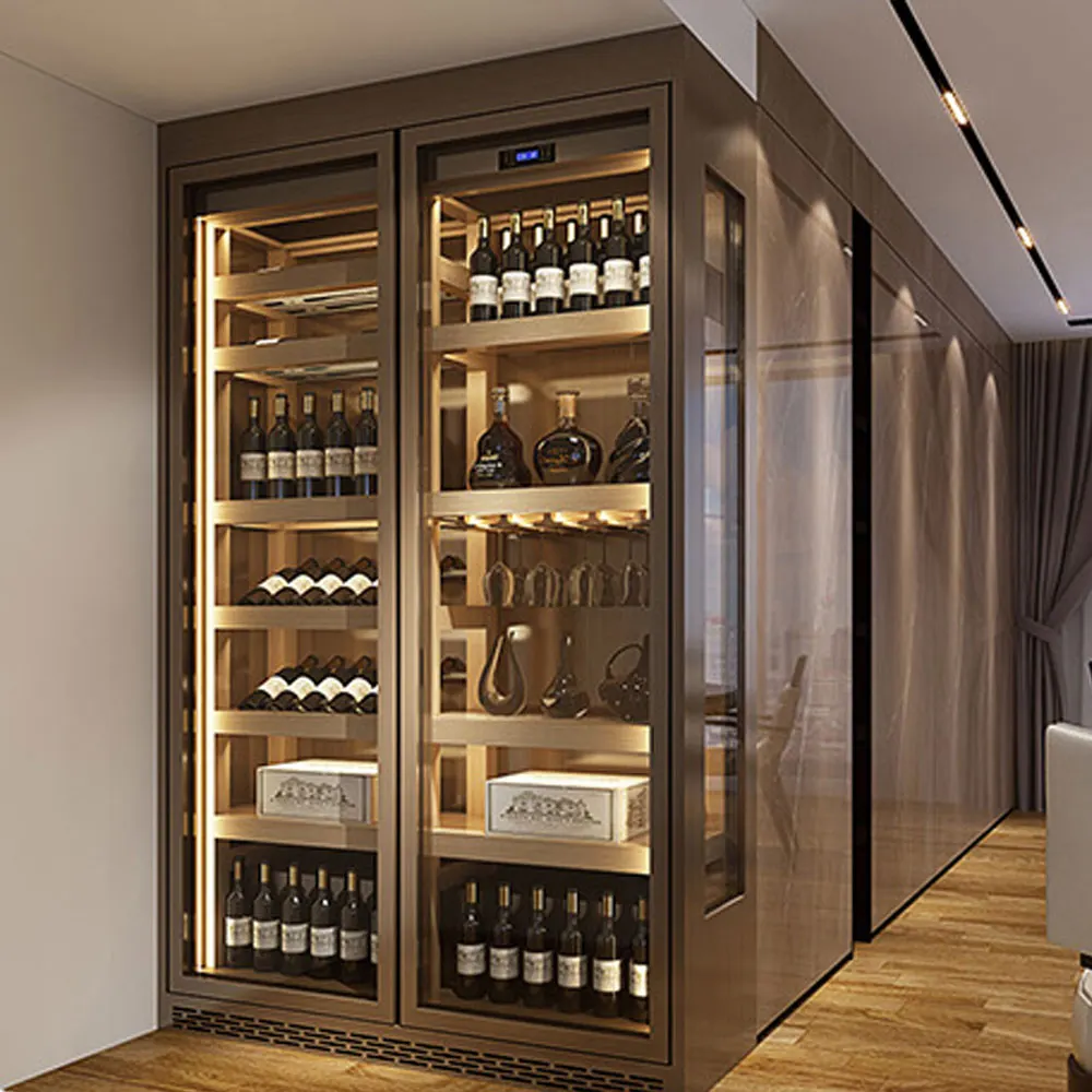 Keenhai customized stainless steel wholesale wine cooler build in wine cellar wine refrigerator