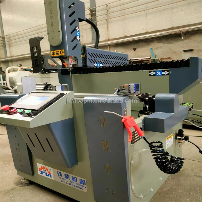 China manufacturer vertical drilling milling machine CNC router for door lock hole