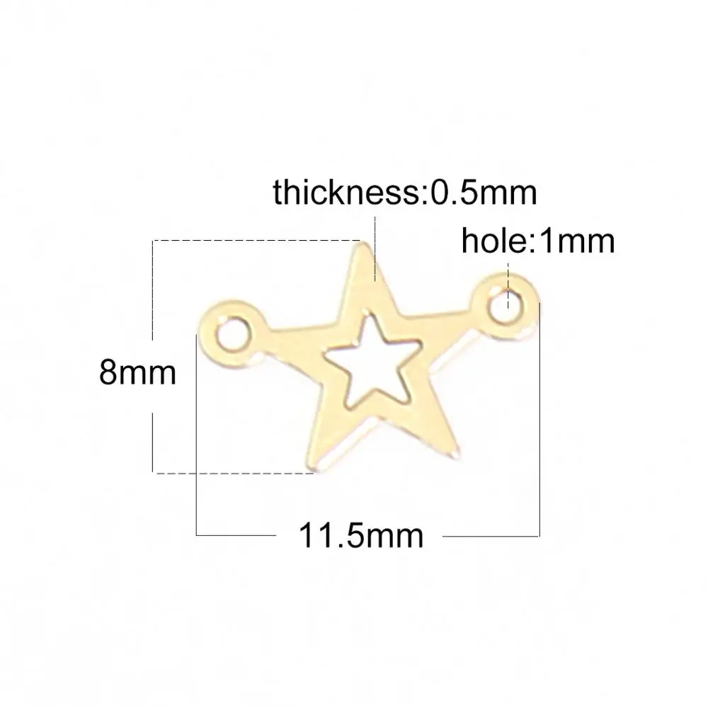 Beadsnice jewelry making 925 silver pendants Gold Filled custom Star Pendants Charms ID39954