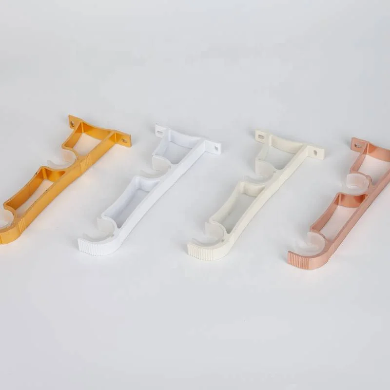 Factory Wholesale Curtain Rod Brackets Top Mounted Ceiling Suspended Bracket Roman Rod Single Holder Base Stand Accessories