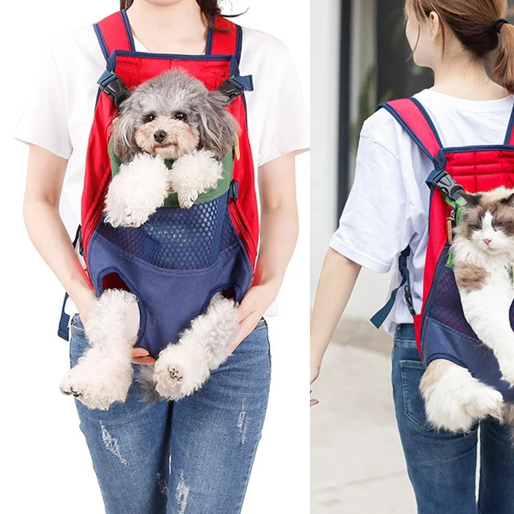 Legs Out Front Dog Carrier bag Adjustable Pet Cat Puppy Backpack Carrier