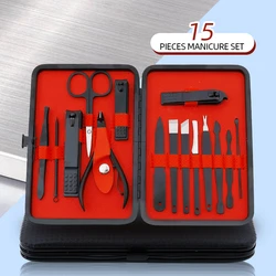 Stainless Steel Mini Black Disposable Professional Men Care Clipper Cutter Tool Manicure Pedicure De Kit Nail Set