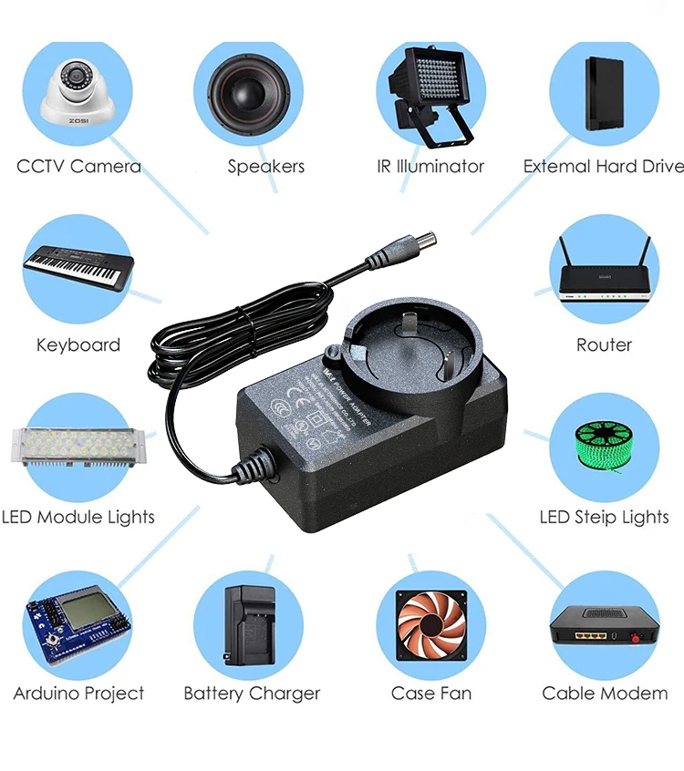 Price au wall plug ac 230V dc 5v 7.9v 10v 12v 14v 14.4v 400ma 0.8a 1250ma 1.3a 1.5a 2a 9 volt 1 amp saa power adapter supply