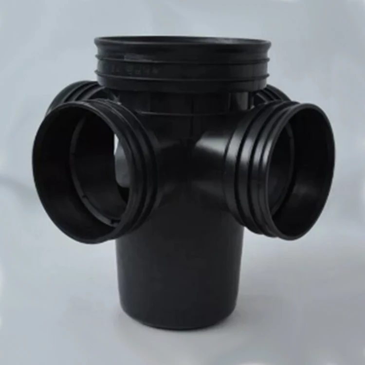 Drainage Pipe Fittings Black PE Underground Plastic Inspection Well