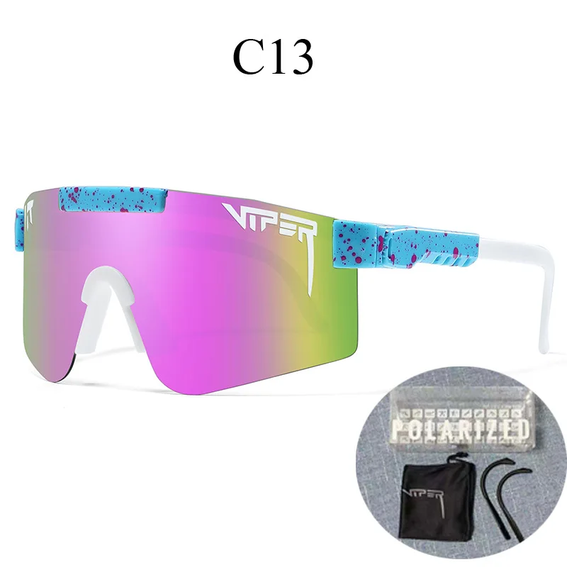 Pit viper очки спортивные UV400 Поляризованные солнцезащитные для езды на велосипеде сменные