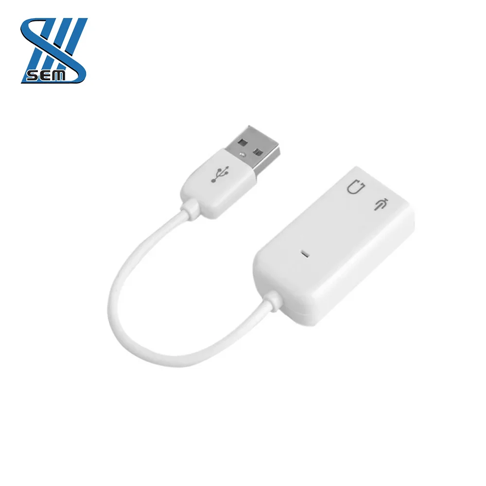 
Sound Card OEM Aluminum High Quality USB 7 1 Gift Notebook Silver Box Status Connector Item MIC Adapter Audio Color Support Type 