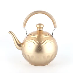 JUSOON New Listing Capacity1l-2l Spray Paint Tea Pot Water Kettles Stainless Steel Retro Chinese Kettle for