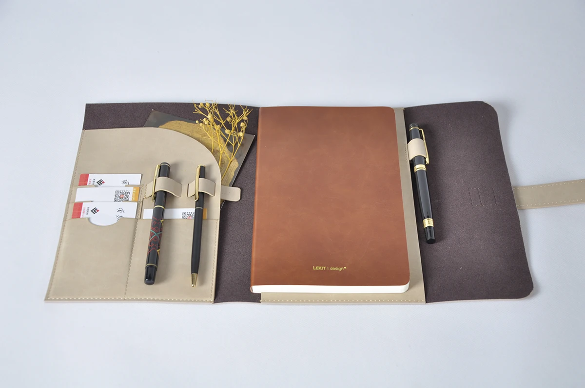 3 folded magnetic closure specialized pu leather dated planners, dately planners organizer planner gift sets