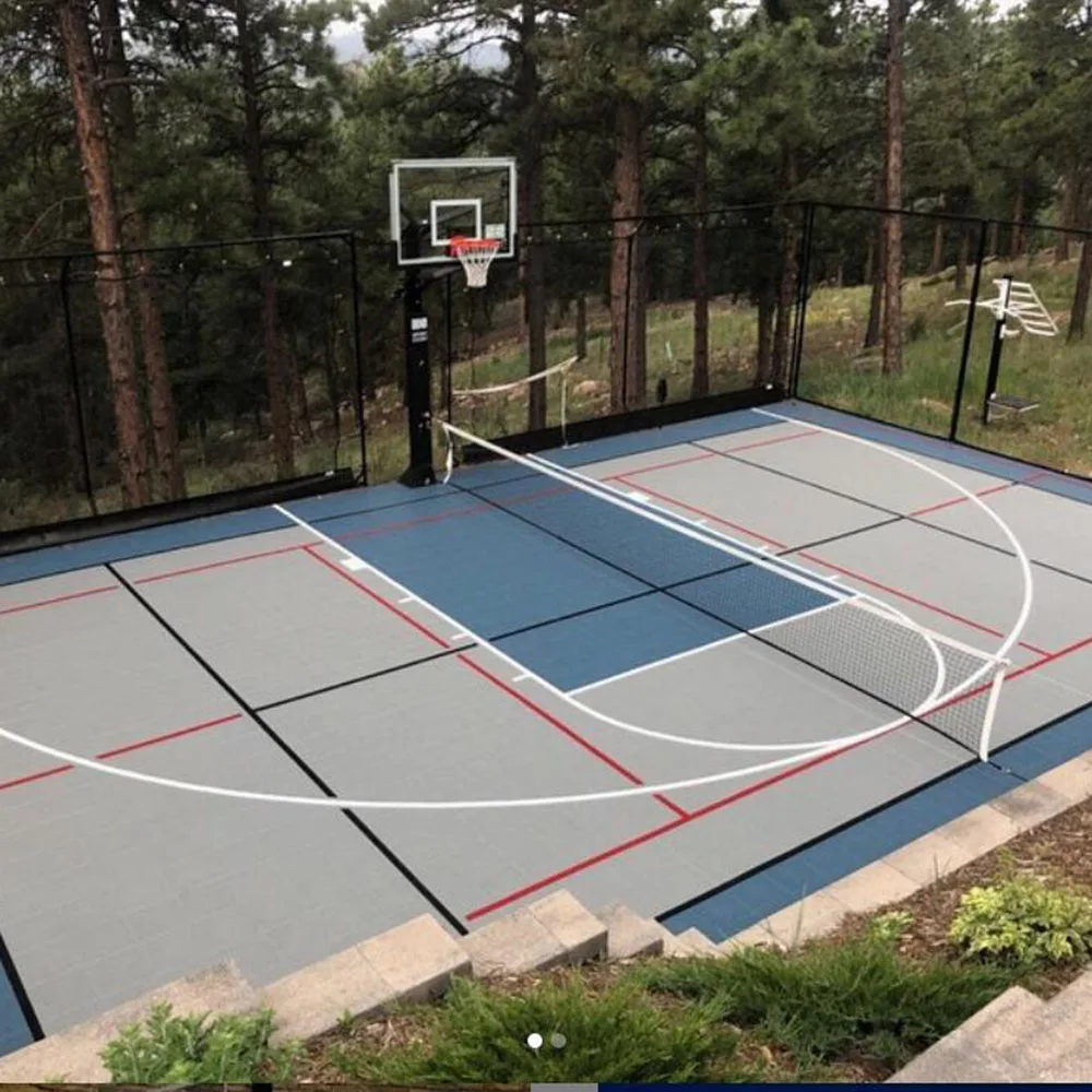 ZSFLOOR interlocking pp basketball court flooring tiles