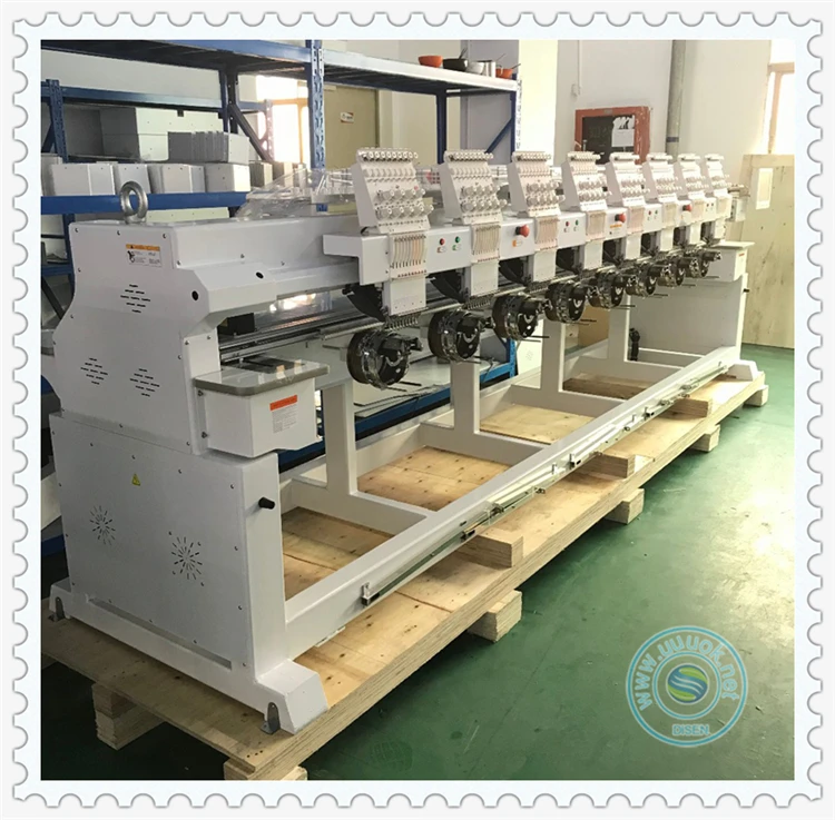 8 15 Head Computerized Embroidery Machine for Shoes T-shirt Hat Flat Embroidering