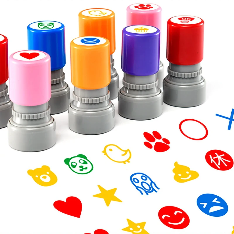 High Quality Clear Pattern Custom Logo Design Quick Dry Ink Flash Stamp