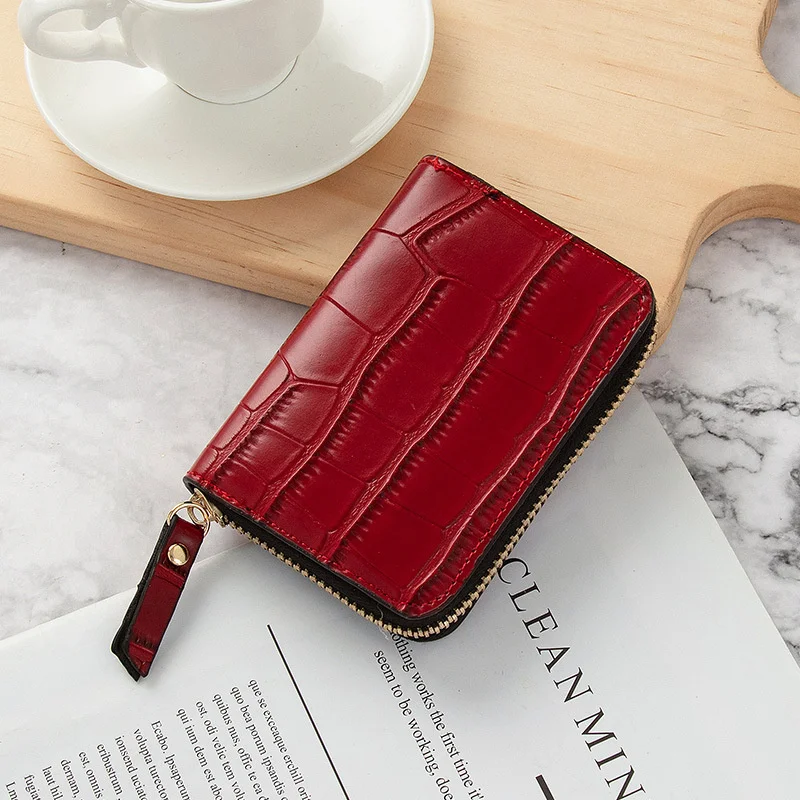 Girls Stylish Multi Card Position Card Bags Vintage RFID Card Holder Wallet for Women