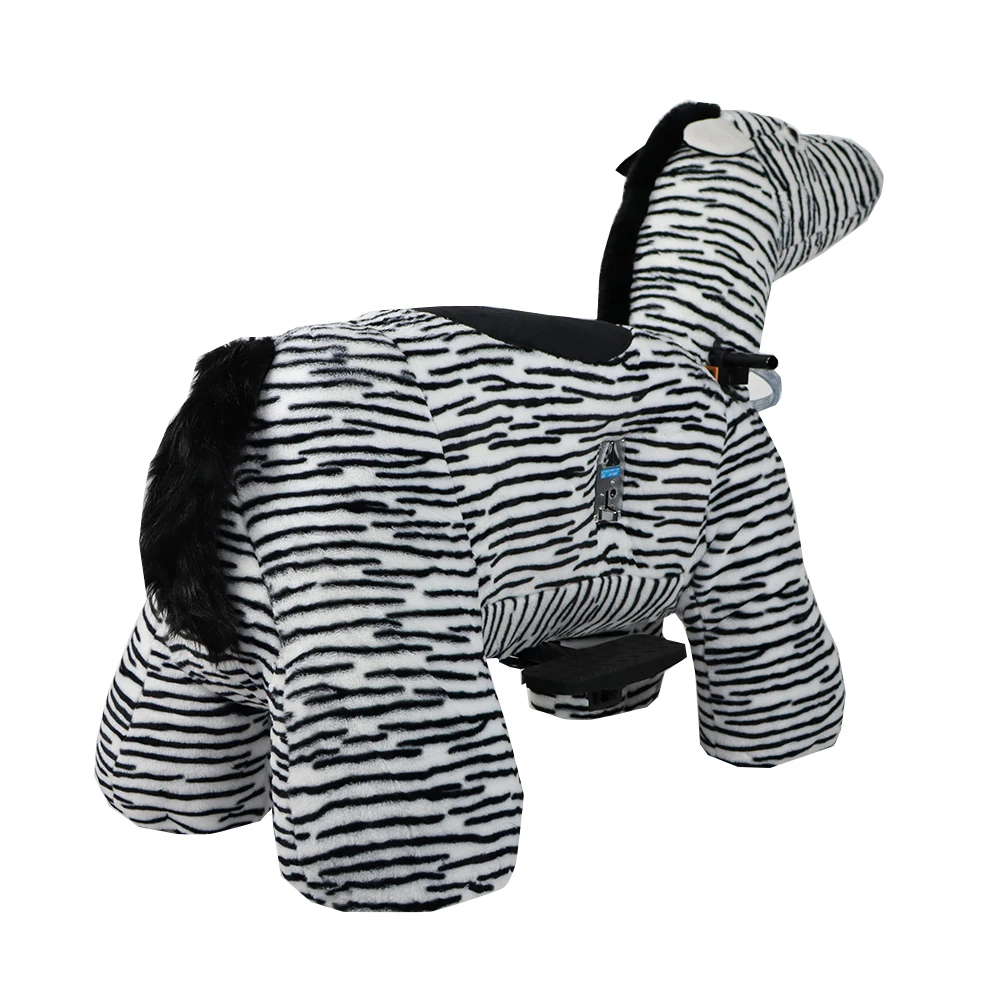 Custom Rechargeable Electric Animal Kiddie Ride On Toy Plush Animal Electric Scooters For Kid