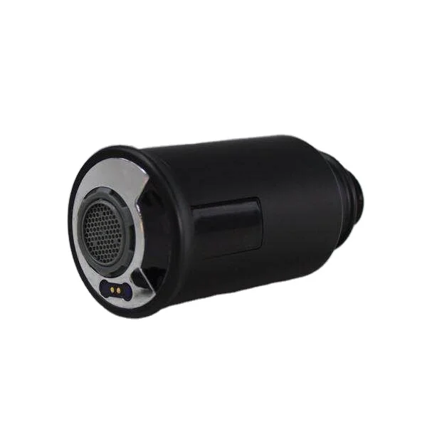 Water saving Automatic water matt black  convenient magnetic charge sensor pull out faucet adapter