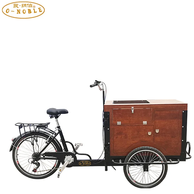 Commercial Mobile Food Truck for sale Take-out food  electric three-wheeled bicycle