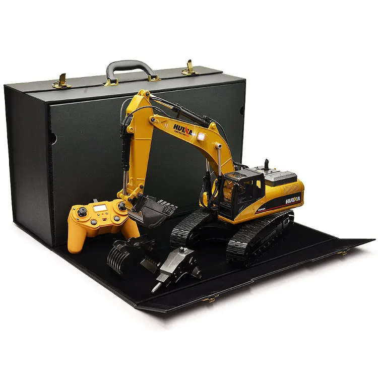 Huina RC 1 14 Radio Control Vehicle Full Metal Excavator 580 & 573 Rc Dump Truck Toys Model