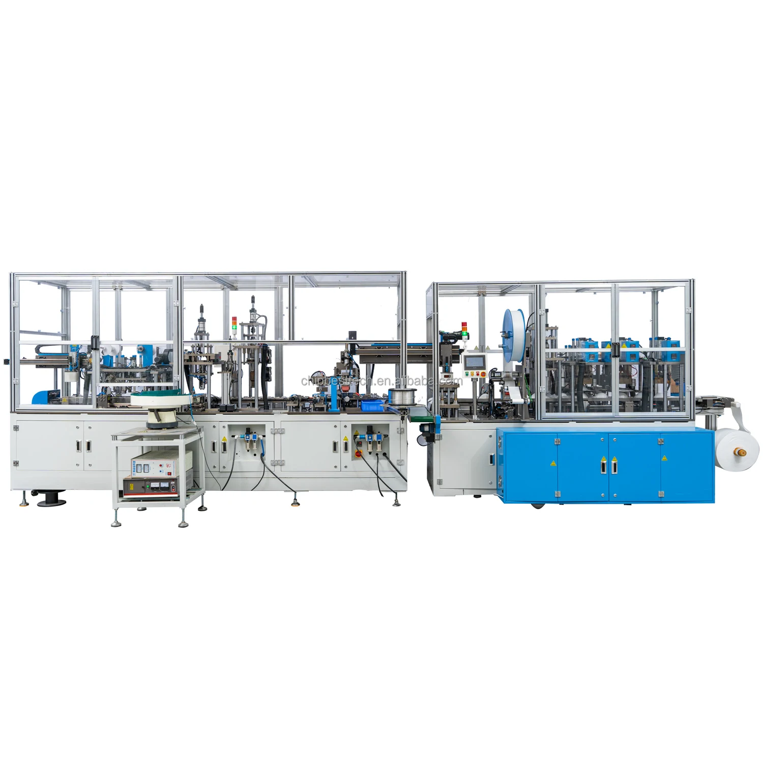 N95 KN95 KF94 FFP2 3D Cup Surgical Face Mask Making Machine Automatic Facial Mask Production Line With Breather Valve