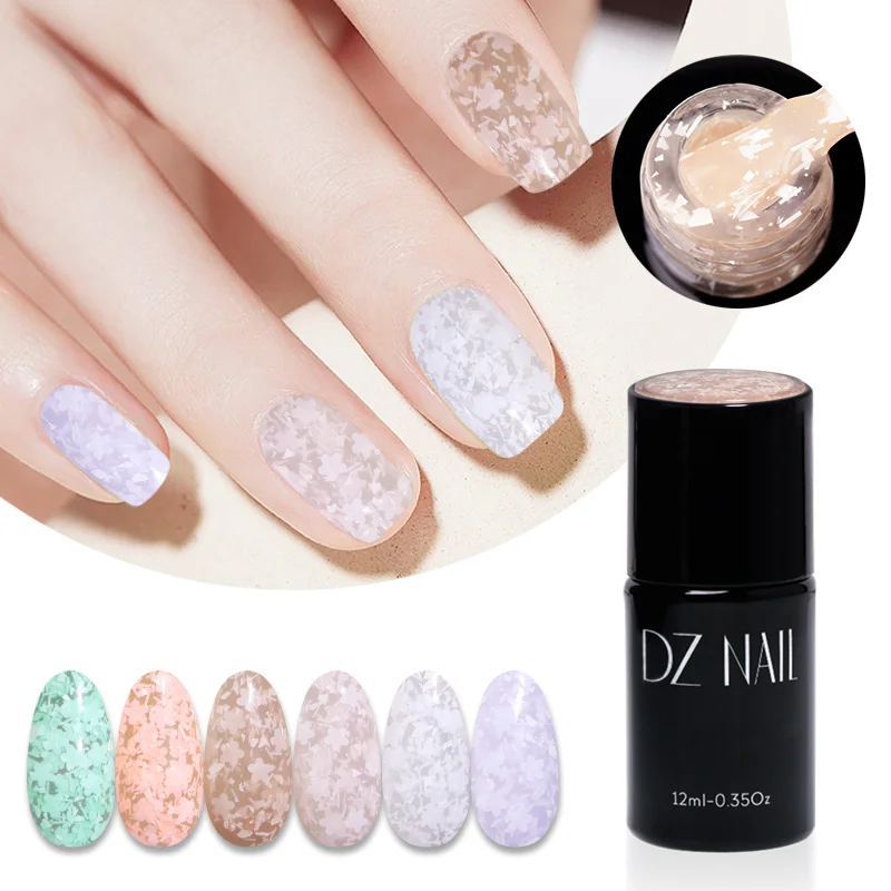 Красочный блестящий гель неправильной формы