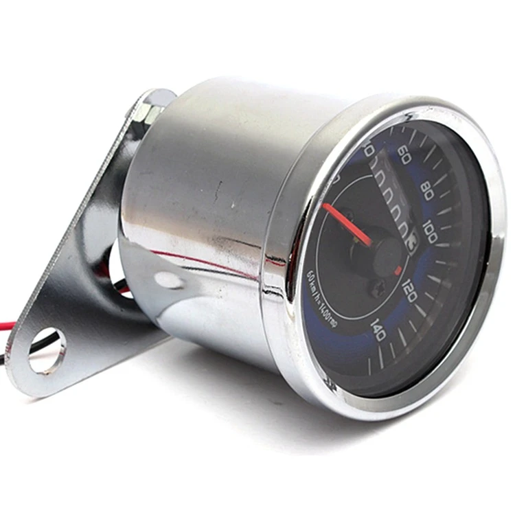Motorcycle Speedometer Refitting Led Meter Pointer Type Retro Odometer Kilometer Meter Speed Hour Speedometer Motorcycle