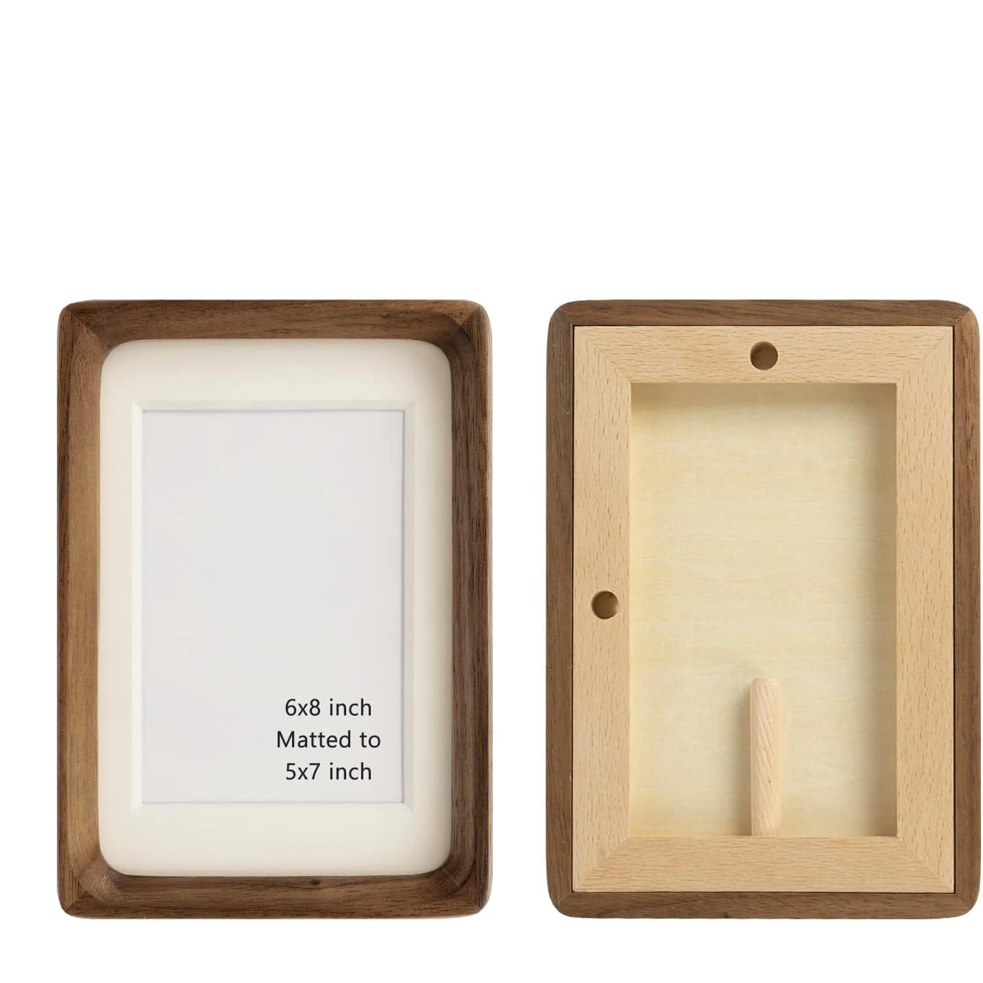 Natural wood photo frame Classical country Country style Traditional handcraft perfectly blends into any space