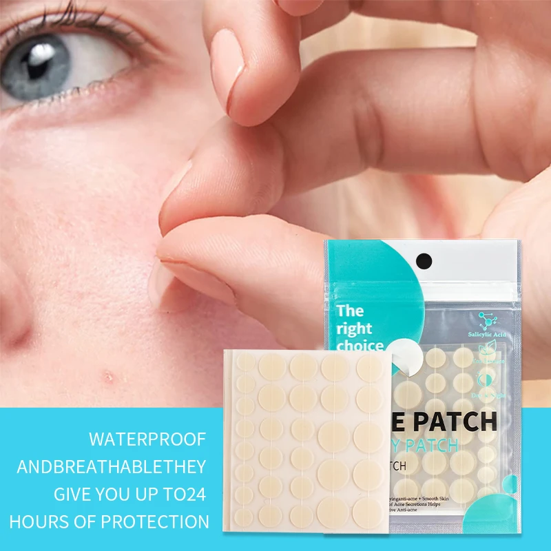 Factory Price Invisible Hydrocolloid Acne Star Face Pimple Healing Spot Microneedle Acne Scar Patch