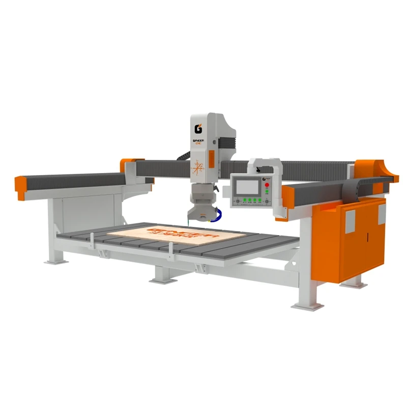 Ganger CNC GQ-3220B 4-осевая гранитная каменная мостовая пила для резки стола
