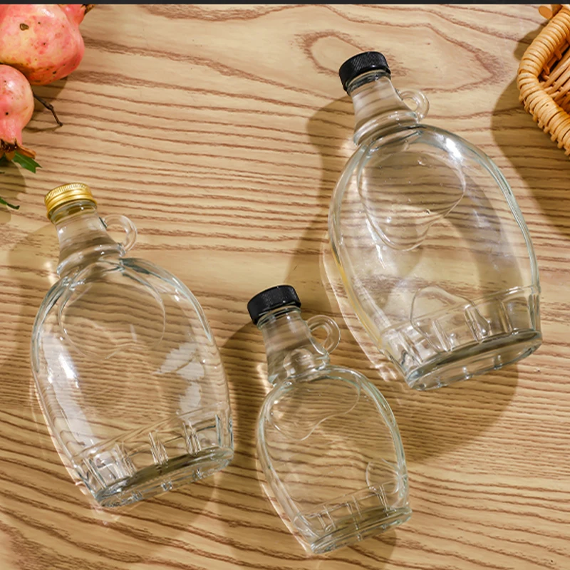 Производитель креативных прозрачных плоских стеклянных бутылок для вина винная бутылка в Калифорнии упаковки винных напитков