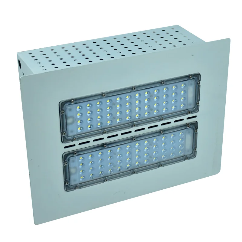  Ip65 на открытом воздухе водонепроницаемые квадратной формы 100W Led-освещение для заправок навес Уличные светильники светодиодные лампы навесного типа газозаправочной