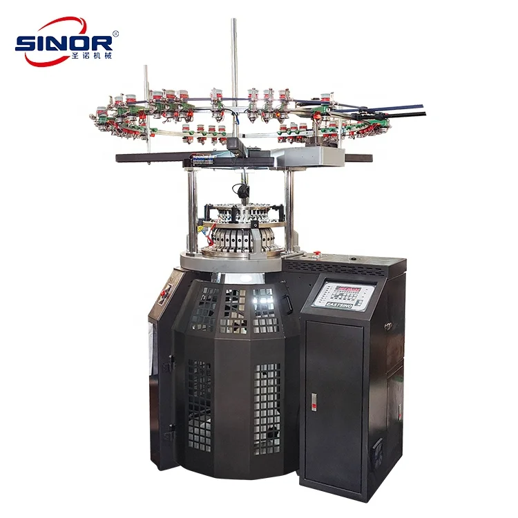 Single Jersey Tubular Knit Fabric Circular Knitting Machine