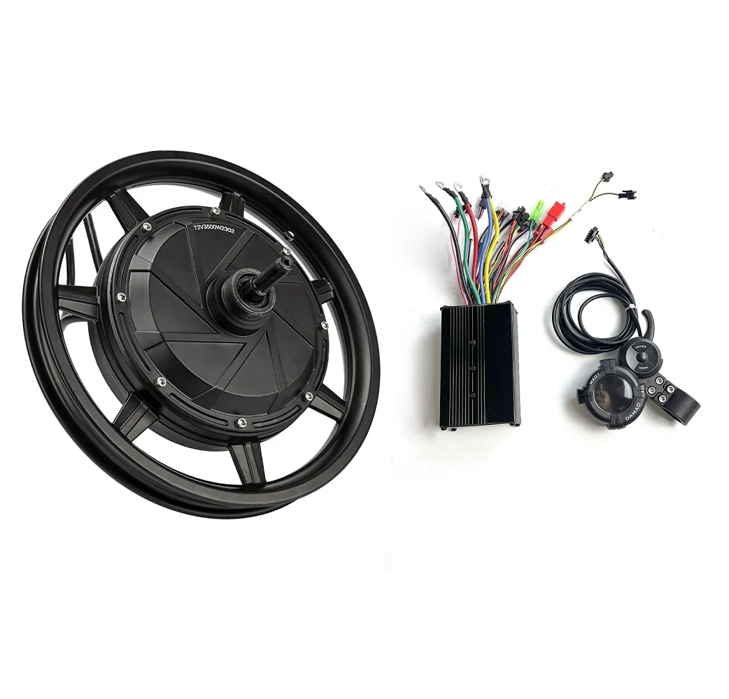 14 Inch 60v 72v 2000w 3000w 100km/h 120km/h  Brushless High Speed Hub Motor kit