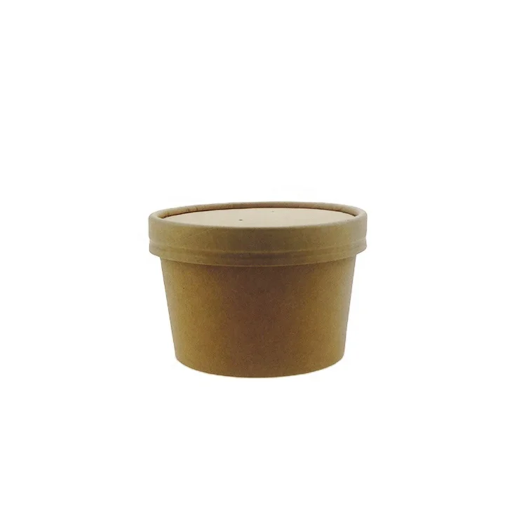 Ice Cream Cup 16 oz Custom Takeaway Milkshake Cups Logo Cardboard Soup Bowl Ice Cream Packaging Paper Cup