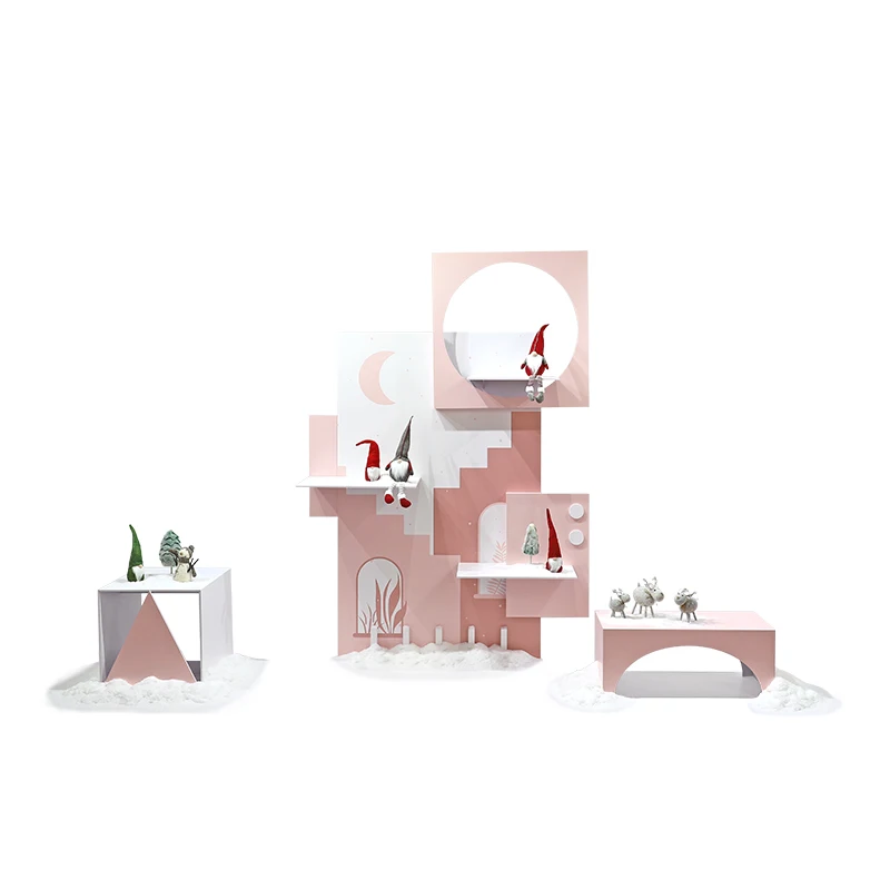 O&M Display Design Decoration For Showcase Winter Decorations Christmas Indoor Decoration
