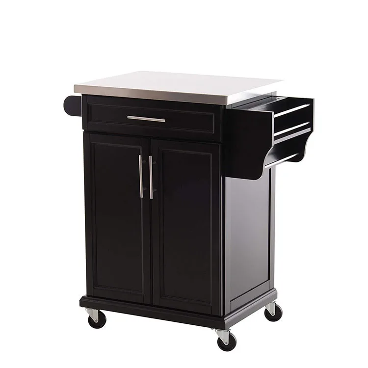 Высокое качество, кухонная платформа, тележка, деревянный кухонный шкаф с колесами