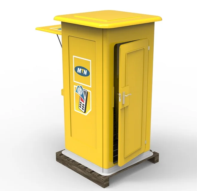 Demountable fiberglass prefab kiosk