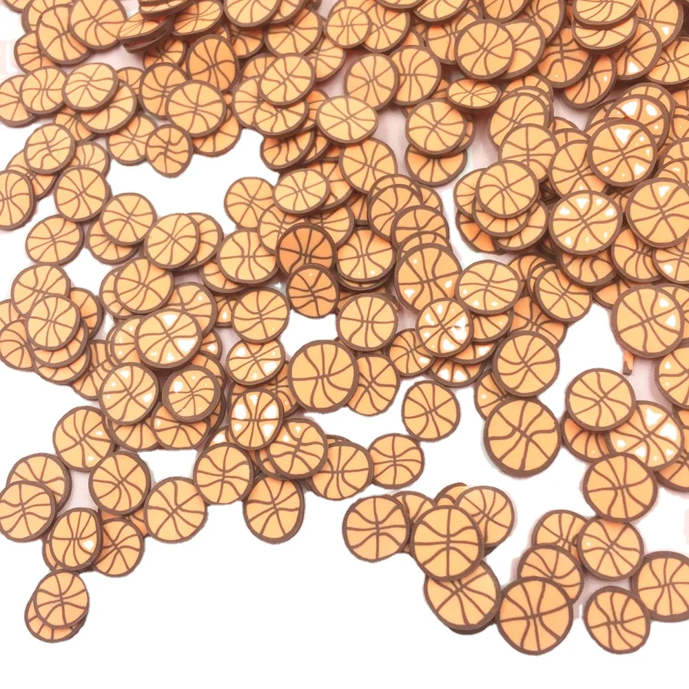 
Wholesale Polymer Clay Sprinkles Basketball 5mm for Crafts DIY Making Nail Slices Slime Supplies 