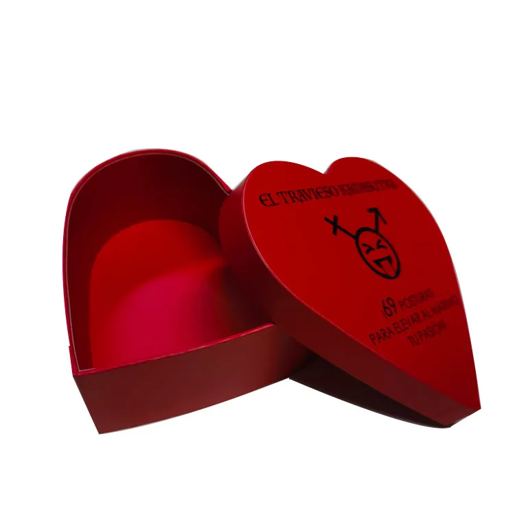 Wholesale Luxury Heart-Shape Preserved Cardboard Gift Flower Heart Boxes
