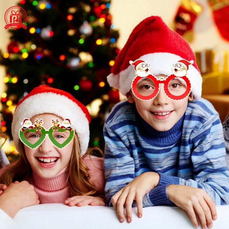 Factory Wholesale Home Euro-American Festive Party 3D Christmas Glasses With Decoration Supplies