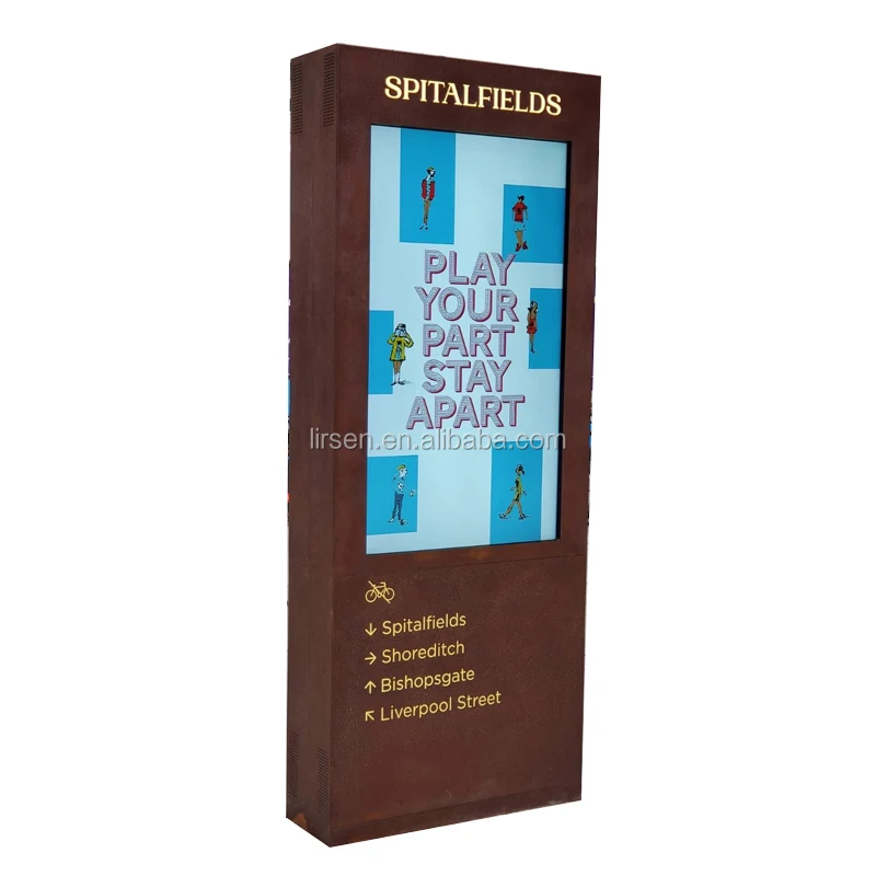 IP65 Outdoor Advertising Player Industrial Touch Screen Monitor Digital Display Screen Interactive Signage Electronic Signs 4k