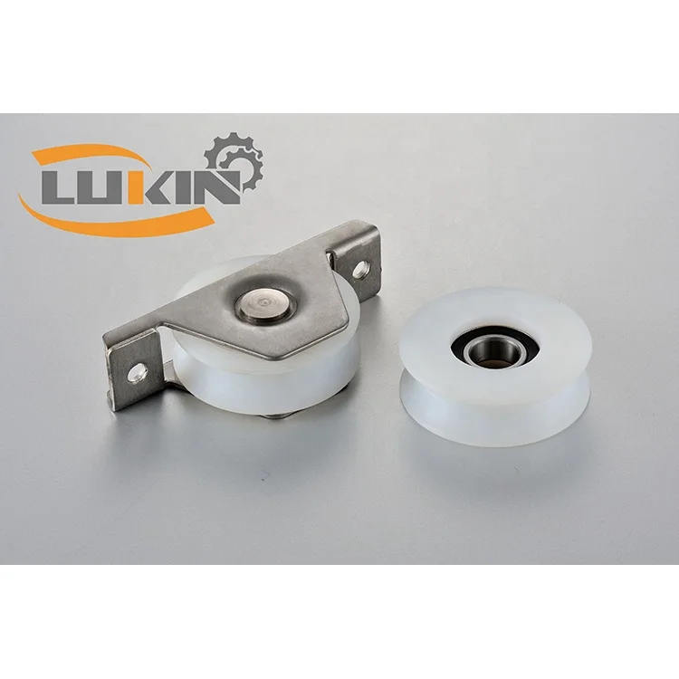 With for Bearings Best Selling Automatic Door Durable White Wheel Color groove