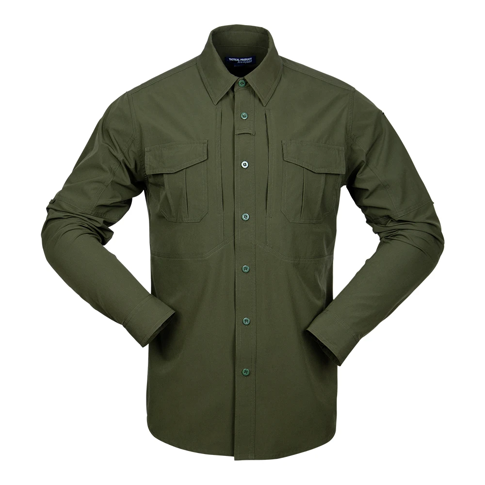 2024 Hot Selling Double Pocket Safari Shirts Sun Protection Outdoor Tactical Fishing Premium Style Breathable Shirts