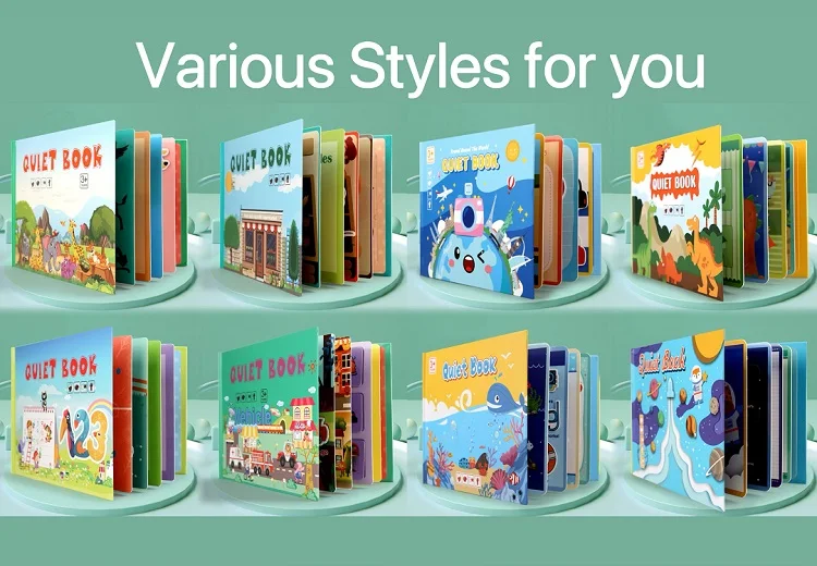 Montessori Felt Toddler Quite Early Learning Book Toy, Child Learn Book, Educational Books For Kids Learning